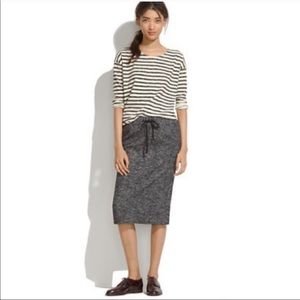 Madewell Gray Game Plan Heathered Skirt Size S